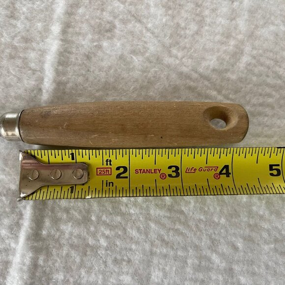 Ekco Meat Fork Utensil Carving USA Chrome Shaft Wood Handle 13" Kitchen Vintage - Picture 9 of 14